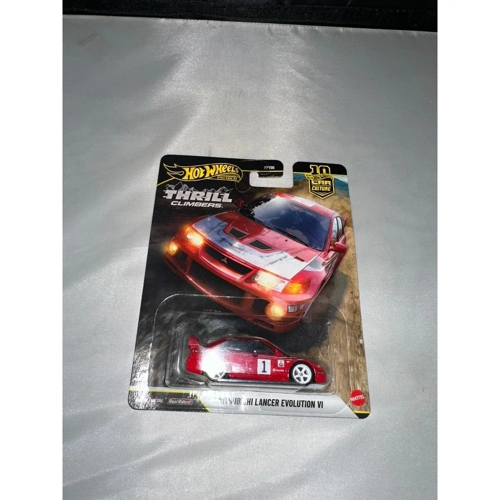 Hot Wheels Premium Thrill Climbers Mitsubishi Lancer Evolution VI Red Evo 6 3/5